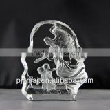2015 hot sale Crystal angel,angel figurines for gifts or home decoration 3d crystal figurines