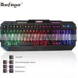 Factory Cheaper USB Wired Seven Color Backlit Gaming Keyboard thumbnail-2