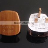 BS adapter plug, wood color,13A 250V