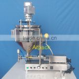 Semi-automatic cream heating and mixing filling machine