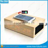Wooden Bluetooth Speaker With LED Clock and QI Wireless Charger(F-1141) thumbnail-3