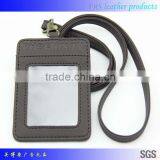 Soft PU Leather Bus Card Holder Business Card Holder With Window thumbnail-4