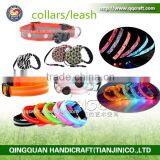 Wholesale Pet Product Dog Collar Led Usb Rechargeable Flashing Dog Collar
