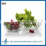 Clear Diamond Deep Glass Bowl for Kitchen Salad /rice /fruit Dish Bowl thumbnail-1
