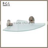 Simple Hotel Style China Manufacture Zinc Alloy Nickel Bathroom Accessories Wall Mounted Corner Commodity Shelf