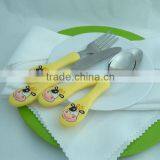 Lovely Plastic Handle Child Cutlery Set For Kids thumbnail-3
