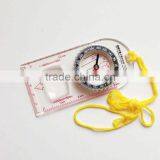 White Transparent Compass With Rule Scale on White Background for Topographical Map thumbnail-3