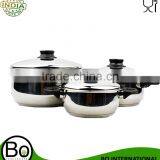 Stainless Steel Dutch Oven W/lid 20 cm & Bakelite Handles & Knobs