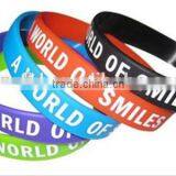 Hot Sale!!! Custom Design Colorful Silicon Wristband,best Printed Rubber Wristband (SL-1002) thumbnail-1