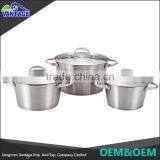 Good quality Mirror Polished Cookware Set Cooking Pot stainless steel cookware pot