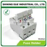 FS-033L3 Din Rail Type With Indicator 3 Pole 32A 600V AC DC Fuse Holder thumbnail-2