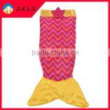 Home Pink Comfortable Kids Sleeping Bag Mermaid Tail Blanket thumbnail-5