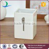 3pcs White Slivery Cutlery Decal Embossed Ceramic Cutlery Holder thumbnail-3