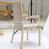 White Leather Cheap Waiting Room Chair With Comfotable Back thumbnail-3