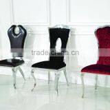 Hot Sale Stainless Steel Modern Dining Chair B406 thumbnail-2