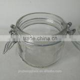 Mini Round Sealed Transparent 200ml Clip Top Jar thumbnail-4