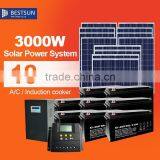 BUETSUN Factory Directly Sale Poly Solar Power System 3000W Home Systemigh