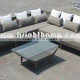 L Shaped Cheap Rattan 7 Seater Garden Sofa Set thumbnail-3
