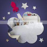 Stars Cloud and Rocket Mirror Sticker thumbnail-1