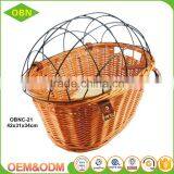 Wholesale Bike Wicker Basket Front Pet Bicycle Basket for Dogs thumbnail-2