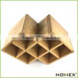 Eco-friendly Bamboo Funny Wine Bottle Holder Homex-BSCI thumbnail-1