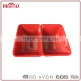 Japanese Sushi Divided Bowl Bormioli Red Square Cheap Dinner Plates for Restaurant thumbnail-1