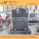 Antique Simple Design Bahama Blue Granite Headstone thumbnail-3