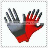 Black Nitrile Gloves With Red Polyester ShellJRE53 thumbnail-1