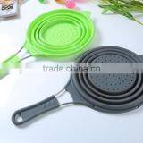 Silicone Foldable Colander Kitchen Tools Strainers Colanders Collapsible thumbnail-4