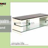 Simple Cabinet Glass Modern Lcd Wooden TV Stand thumbnail-2