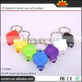 Plastic 40000mcd Mini LED Flashlight Keychain For Souvenirs And Gifts thumbnail-2