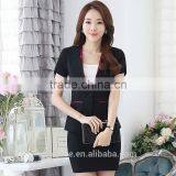 2016 Ladies Two Pieces Short Sleeve Blazer and Skirt Set Women Office Business Suit thumbnail-2