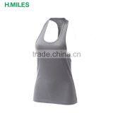 Grey Fitness Tights Elastic Quick-drying Women Yoga Tank Tops in Bulk thumbnail-1