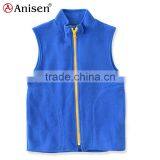 Children Garment Plain Boutique Blue Custom Boys Polar Fleece Children's Vests thumbnail-1