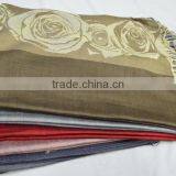 Fashion Large Popular Romantic Rose 100%viscose Soft Lady Shawl thumbnail-1
