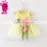 2016 New Wholesaler Baby Princess Christmas Dresses Girls Skirt Set With Bowknot thumbnail-4