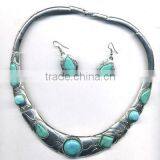 Natural Stone Necklace Sets,natural Stone Jewelry,fashion Stone Necklace Sets,coral Necklace Sets,turnique Necklace Sets thumbnail-1