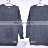 American Street Style Oversize Straight Long Sweater Dress Special Appliqued Fashion Sweater thumbnail-1