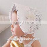 New Baby Lace Bonnet Hat Lacy Baby Girl Bonnet Hat Newborn Lace Ruffled Baby Bonnet thumbnail-1