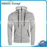 Blank Cotton Polyester Zip Up Hoodies Wholesale thumbnail-1