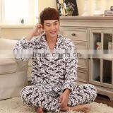 2015 Wholesale Mink Cashmere Men Winter Pajama Set thumbnail-3