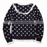 2015 New Design Girl Cardigan Sweater Scallop Trim Children Wear Cardigan thumbnail-2