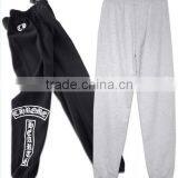 Wholesale Black Long Casual Pants With Customer Printed thumbnail-2