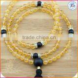 XP-PN-1484 Acrylic Mala Bead Long Tassel Necklace thumbnail-2