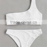 Teen Girl Bathing Suit One Shoulder Swimsuit Woman Seamless Reversible Bikini thumbnail-3
