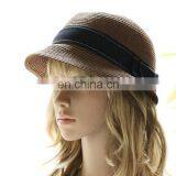 2015 New Fashion England Outdoor Casual Summer Short Brim Cap Women Straw Hat thumbnail-4