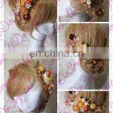 Aidocrystal Wedding Diamond Headpiece,artificial Bridal Hair Flower Accessories for Party thumbnail-2