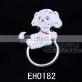 2015 Lovely Fashion White Metal Dog Wholesale Eyeglass Free Sample Metal Lapel Pin thumbnail-1