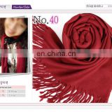 cashmere-like solid color pashmina shawl woman scarf 40color