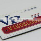 High Quality Fashion Leather pu Badge With Sewing for Jeans Wear